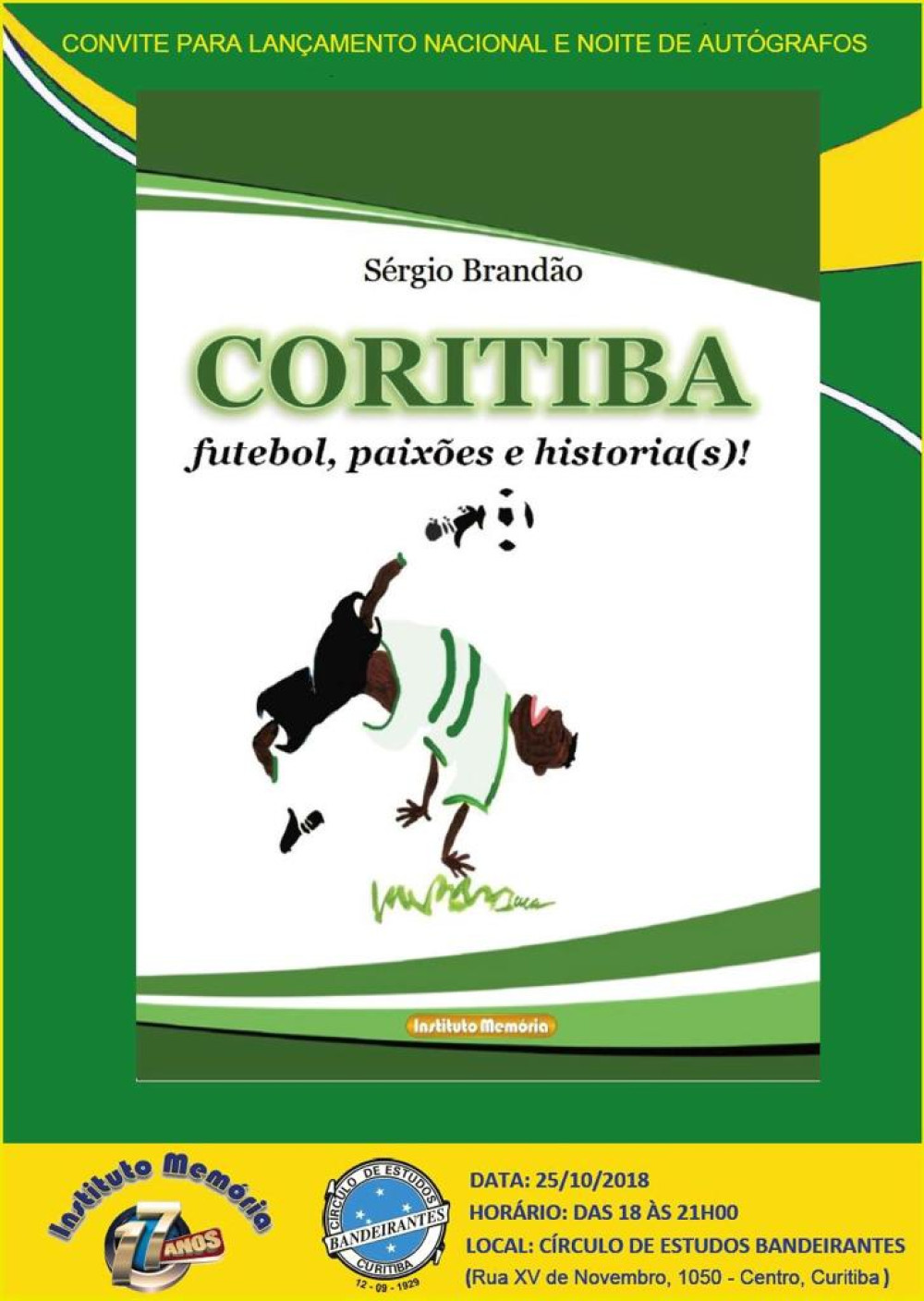 Lançamento do Livro Coritiba: suas paixões e historia(s)