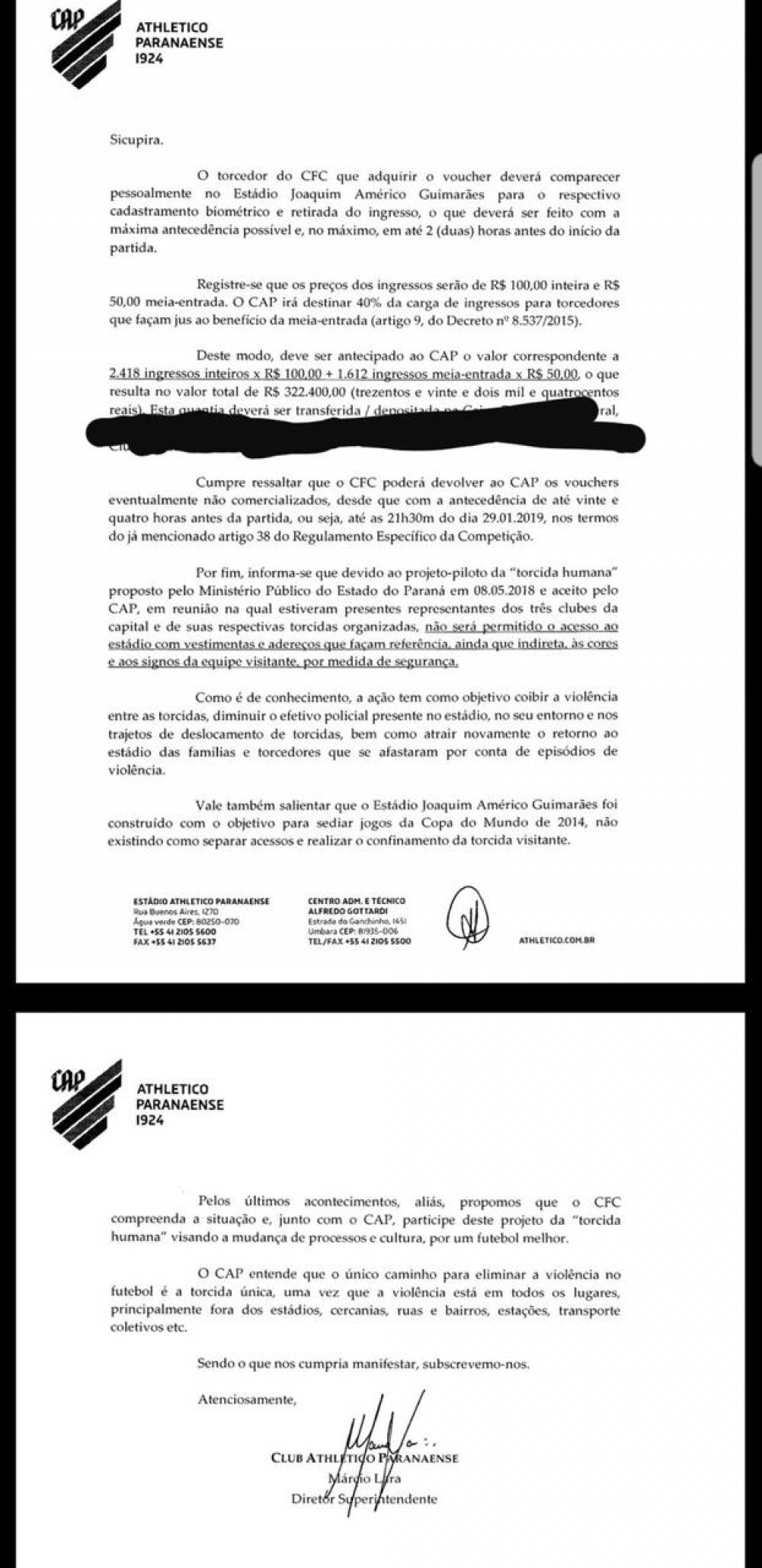 Torcedor Coxa não poderá ir de verde ao clássico
