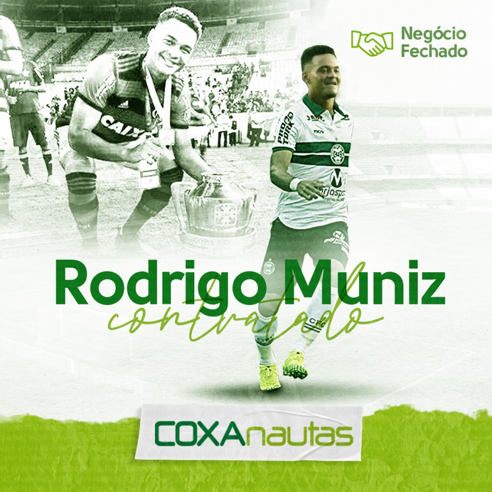 Coritiba acerta o empréstimo de Rodrigo Muniz