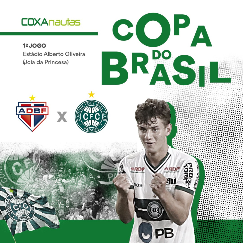 Bahia de Feira é o adversário do Coritiba na estreia da Copa do Brasil