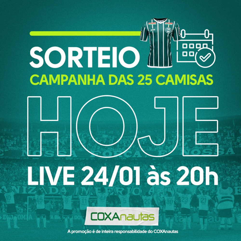 Sorteio das 25 camisas oficiais