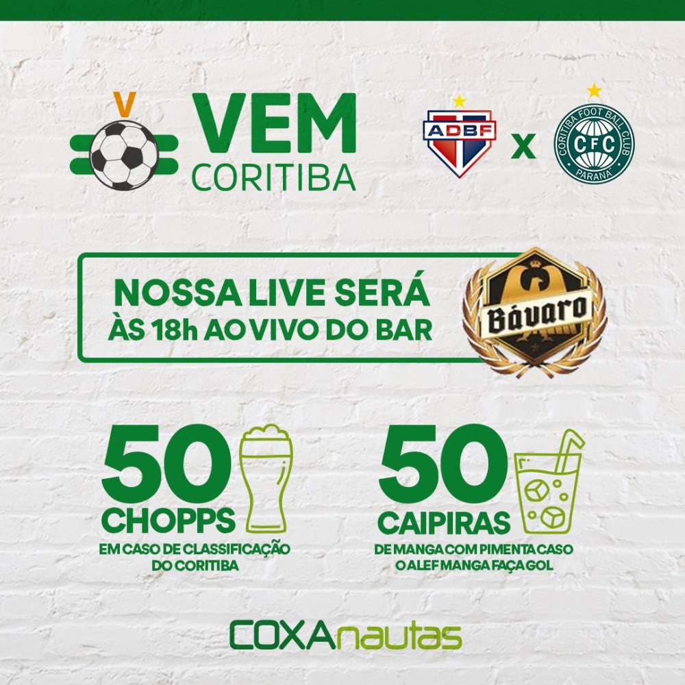 Venha assistir o jogo com o COXAnautas