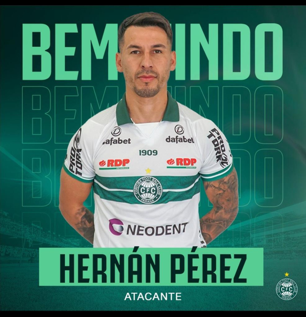 Hernan Perez é apresentado pelo Coritiba
