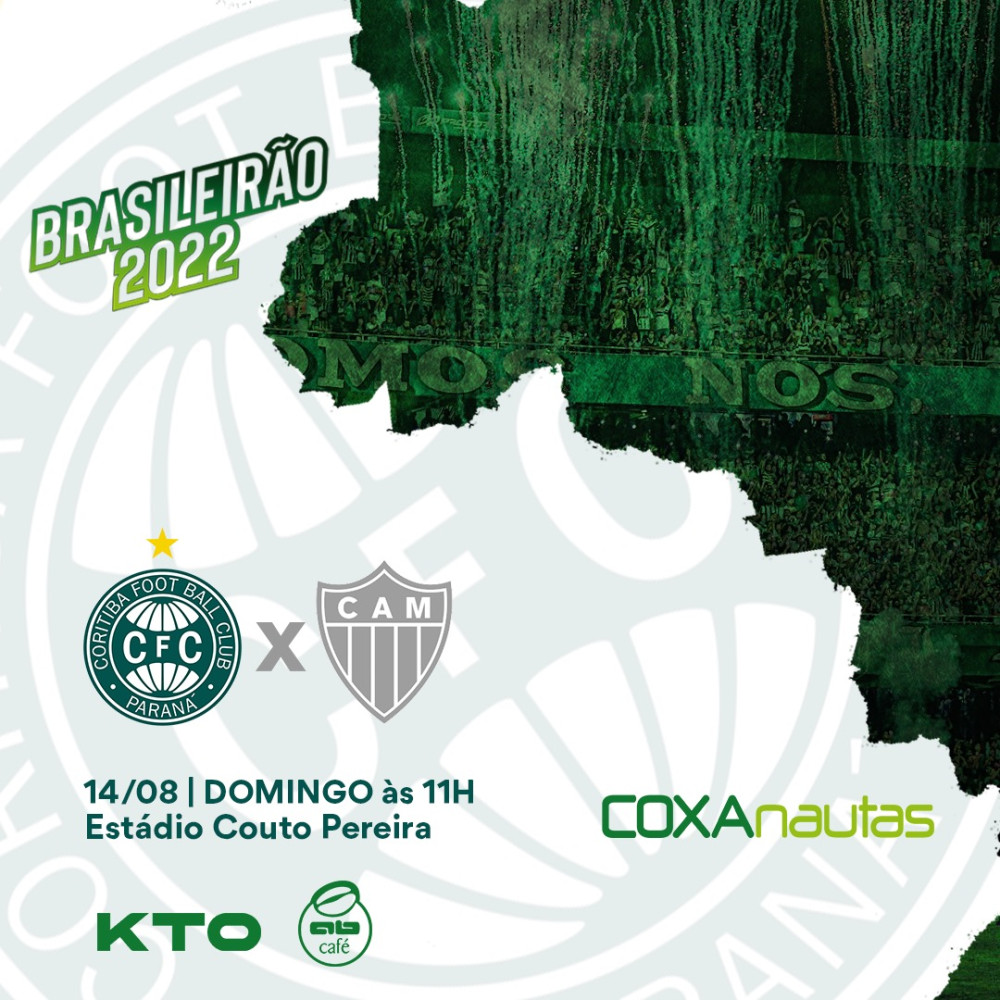 Coritiba recebe o Atlético/MG em busca da vitória para não fechar a rodada na zona de rebaixamento