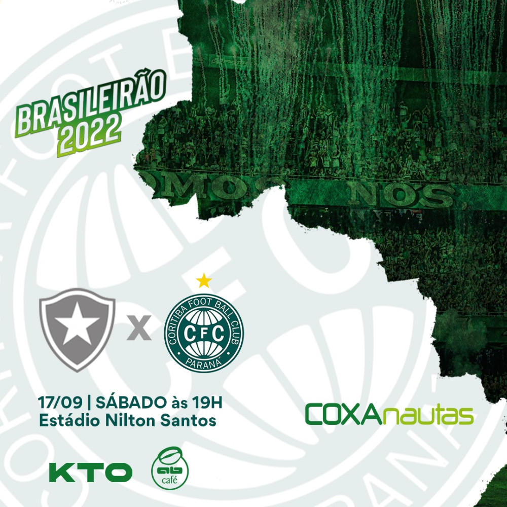 Coritiba enfrenta o Botafogo em busca da primeira vitória fora de casa