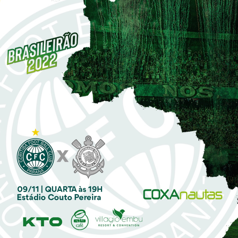 Coritiba recebe o Corinthians no Alto da Glória