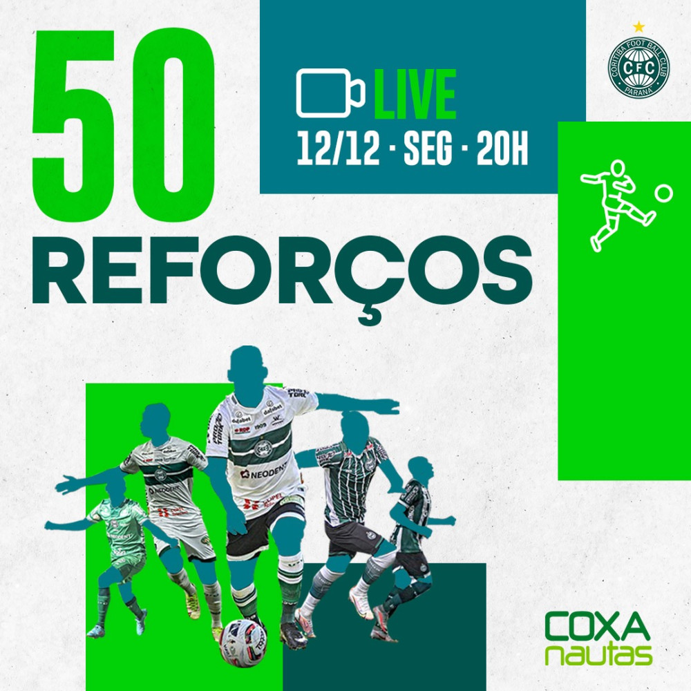 50 reforços para o Coritiba