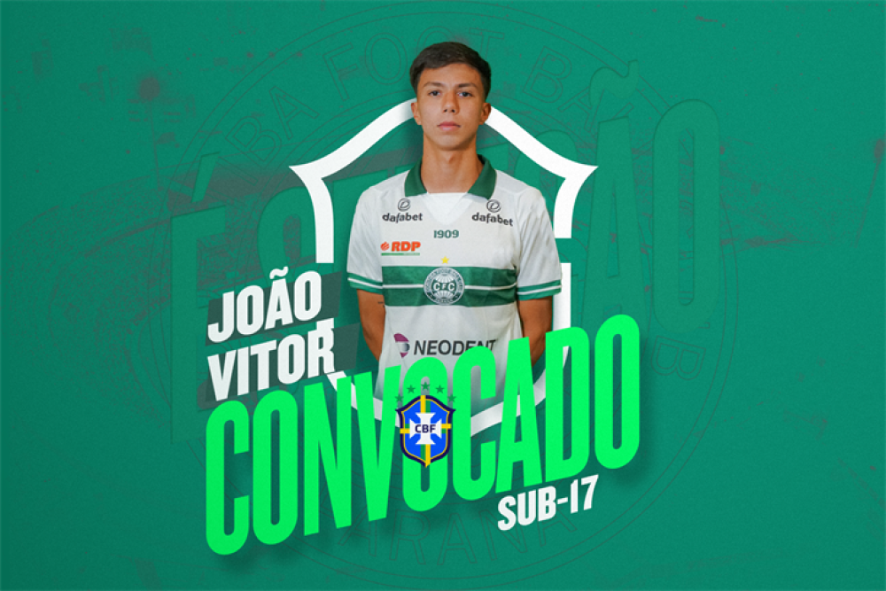 Lateral do Coritiba é convocado para a seleção Sub-17