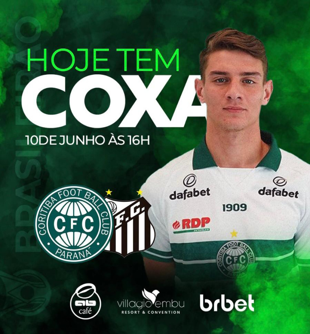 Coritiba enfrenta o Santos no duelo dos times há mais tempo sem vitória
