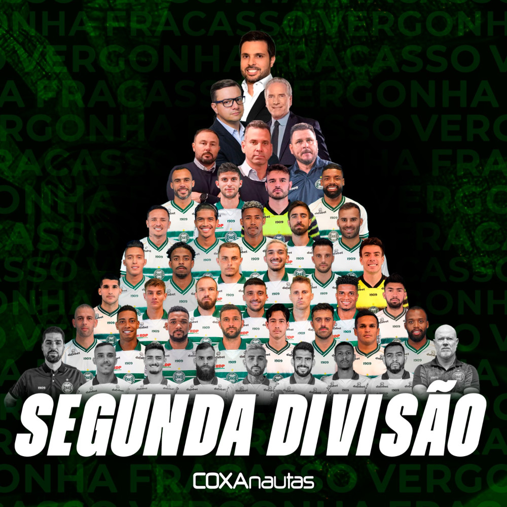 Coritiba perde para o Fluminense e está rebaixado