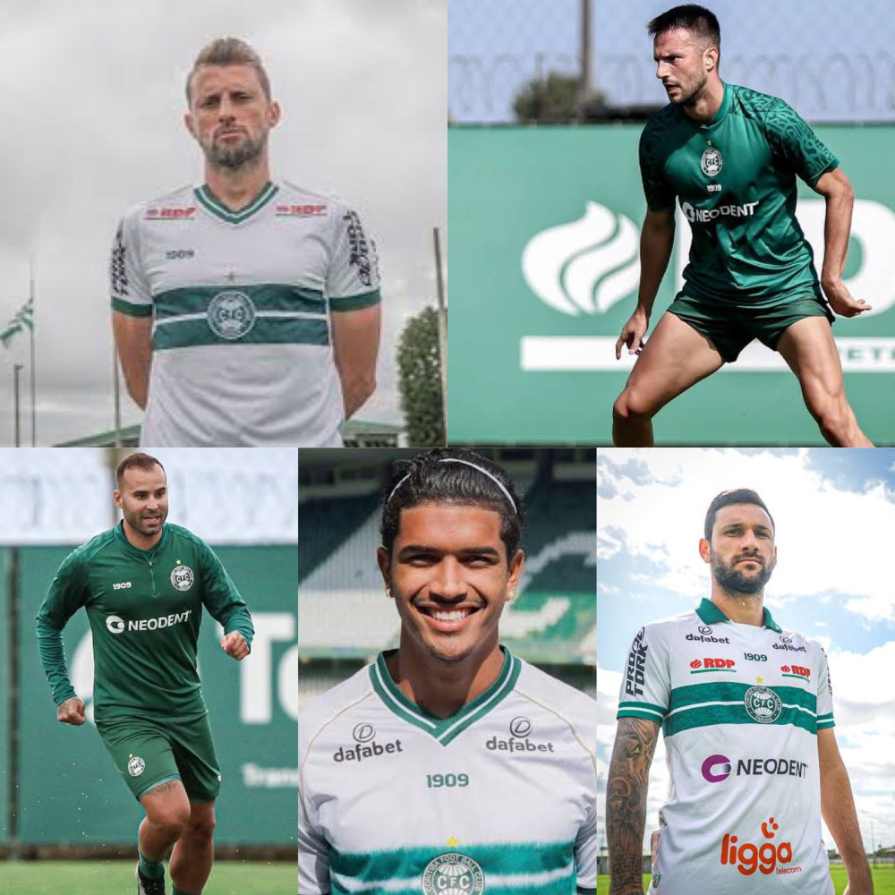 Coritiba anuncia a saída de cinco jogadores
