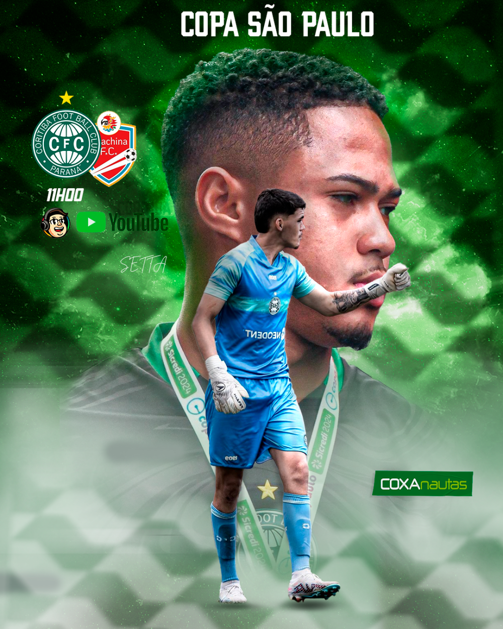 Coritiba encara o Ibrachina por uma vaga nas quartas