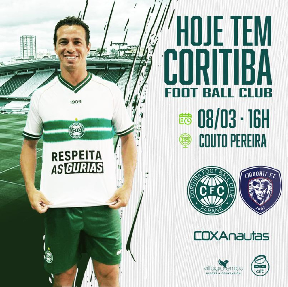 Coritiba recebe o Cianorte para garantir vaga na semifinal