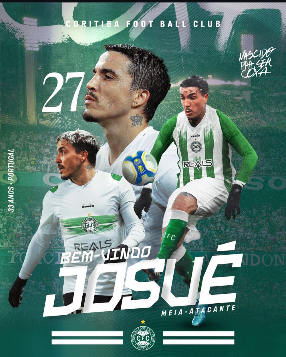 Coritiba anuncia contratação de Josué
