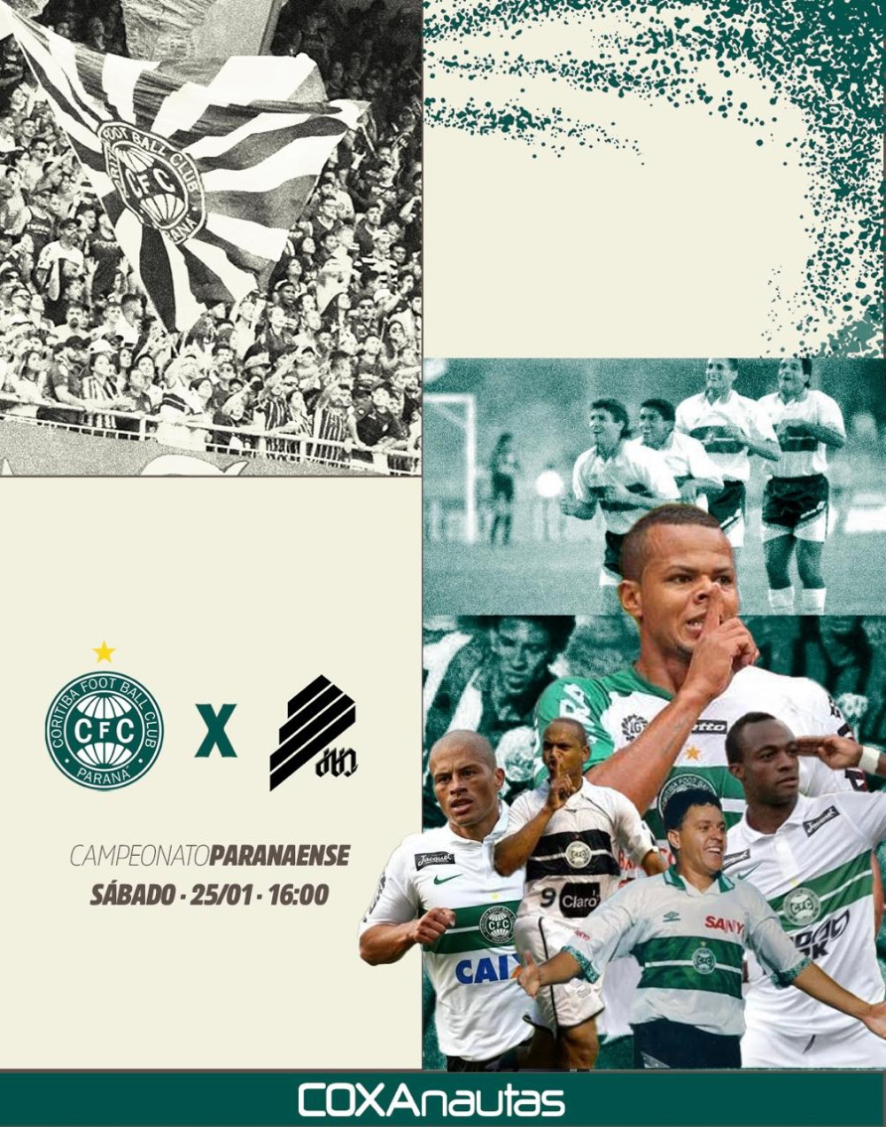 Com expectativa de Couto lotado, Coritiba enfrenta o A. Paranaense no primeiro Atletiba de 2025