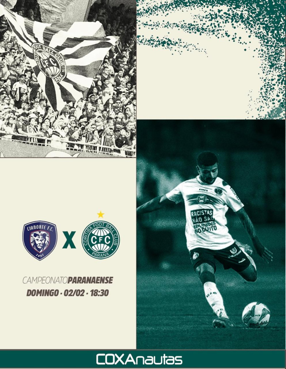 Com a equipe Sub-20, Coritiba enfrenta o Cianorte neste domingo