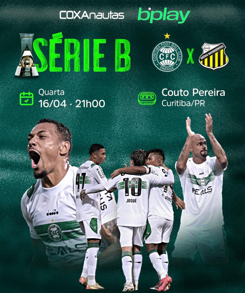 Com expectativa de casa cheia, Coritiba enfrenta o Novorizontino no Couto Pereira