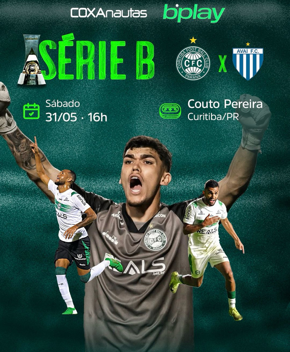Na briga pelo G4, Coritiba recebe o Avaí em tarde de casa cheia no Couto Pereira