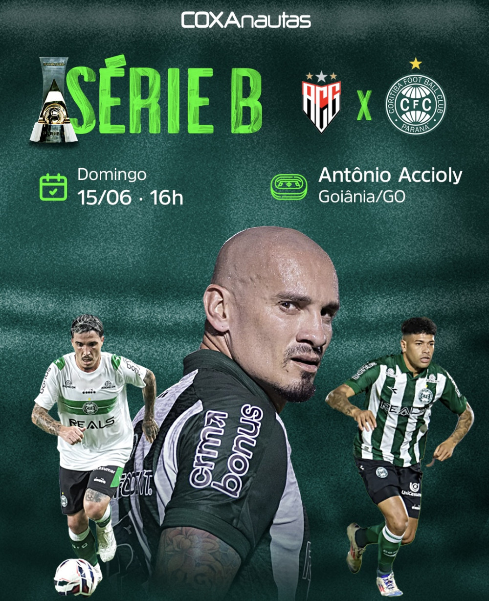 Coritiba enfrenta o Atlético/GO em busca de retornar ao G4