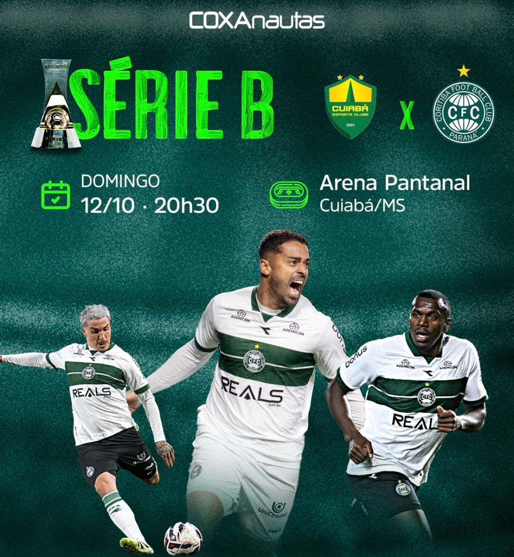 Na Arena Pantanal, Coritiba tenta quebrar tabu e seguir firme na liderança