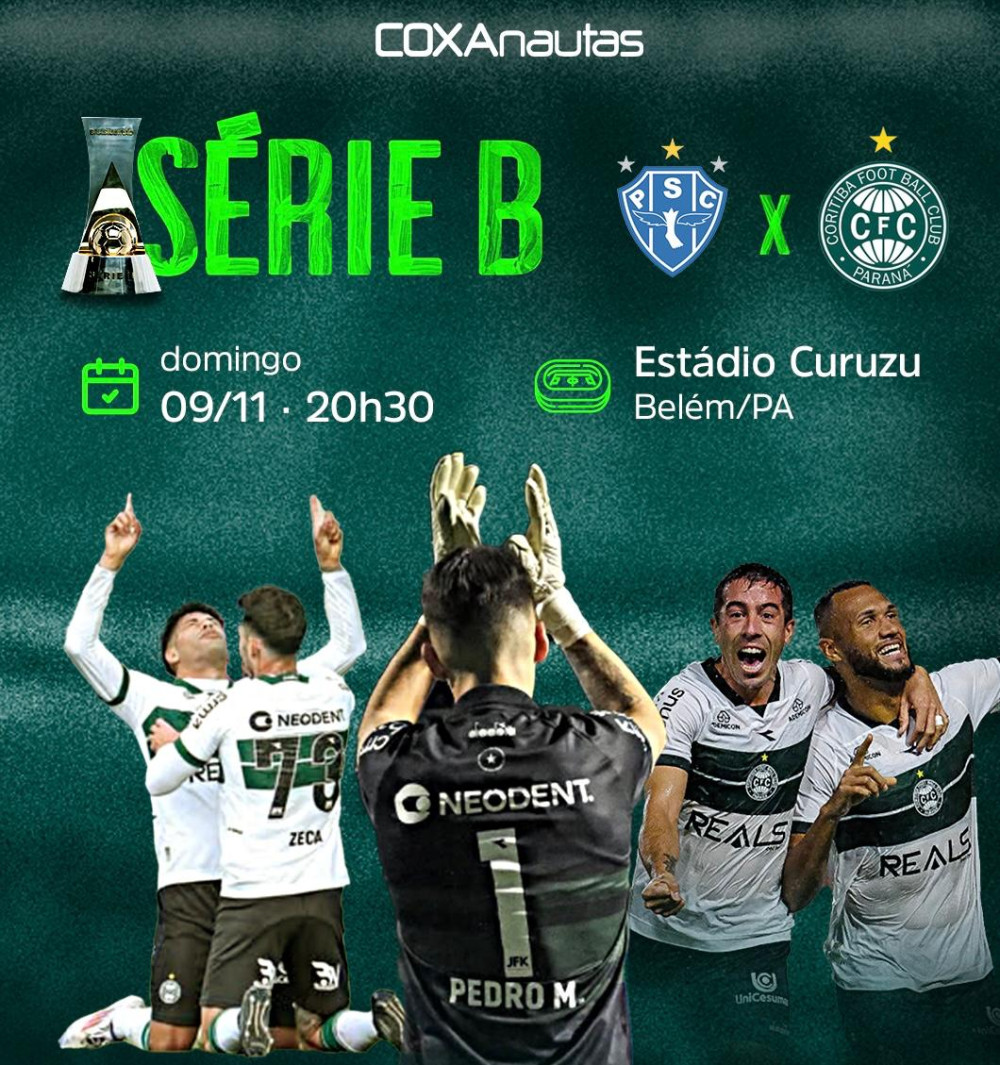 Coritiba enfrenta o Paysandu em busca do acesso à Série A