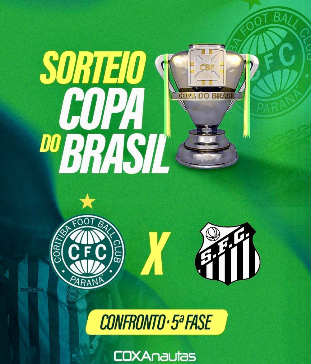 Coritiba reencontra o Santos na Copa do Brasil 