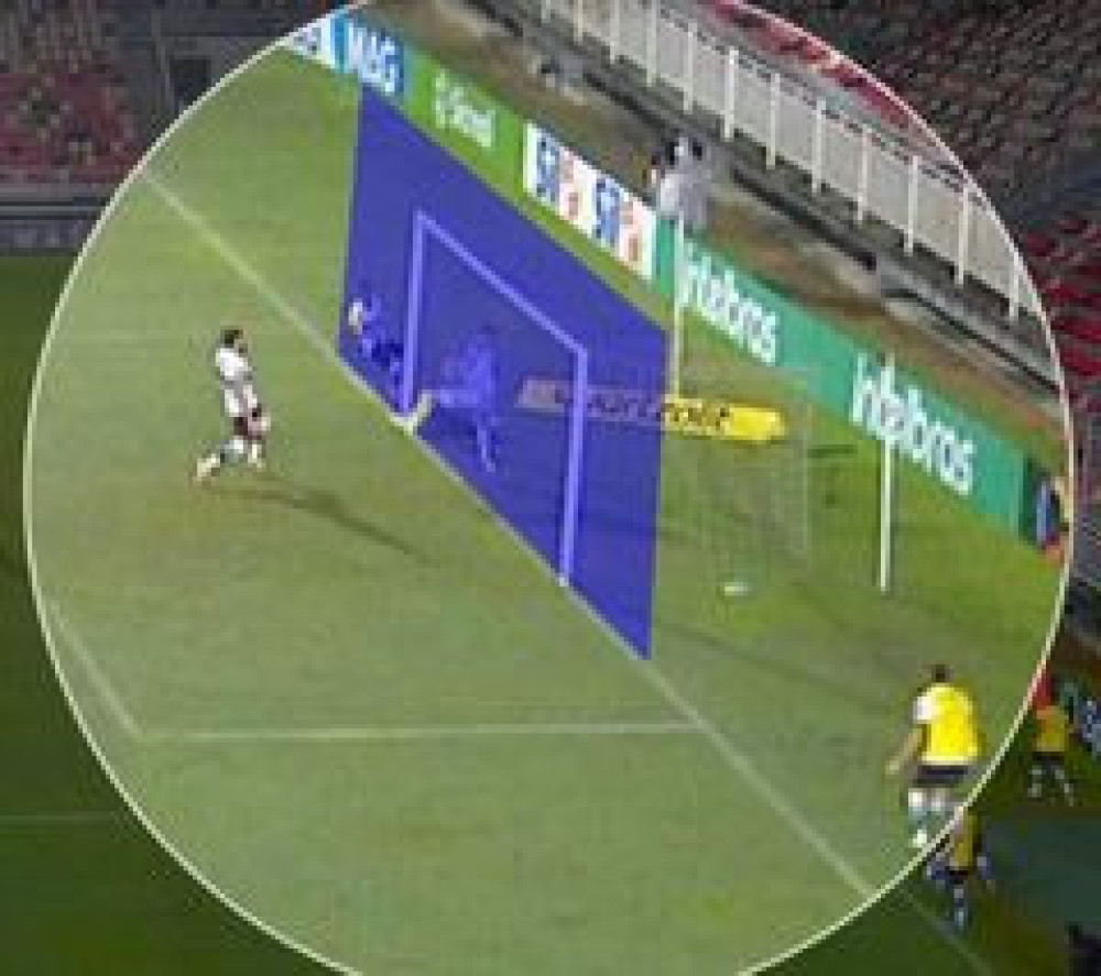 A bola entrou.