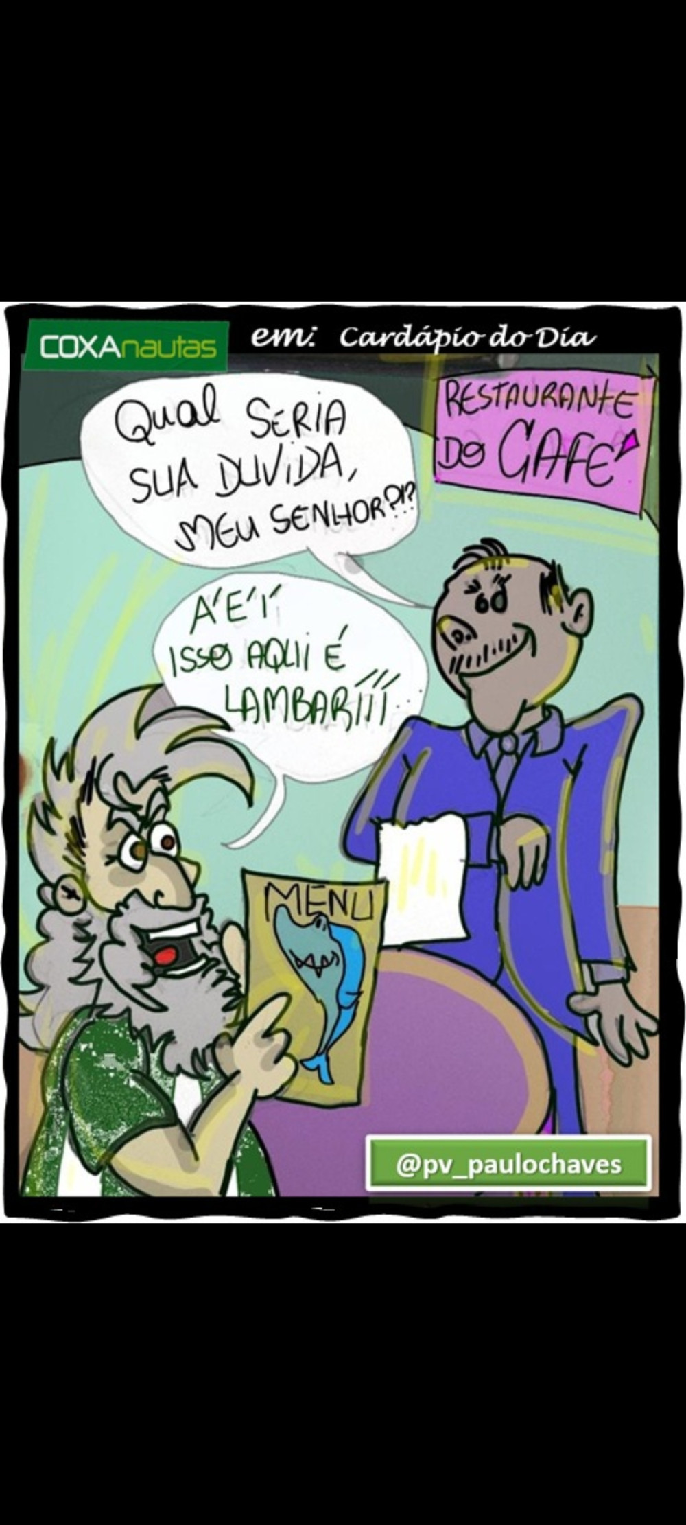 Cardápio do dia: Lambariii