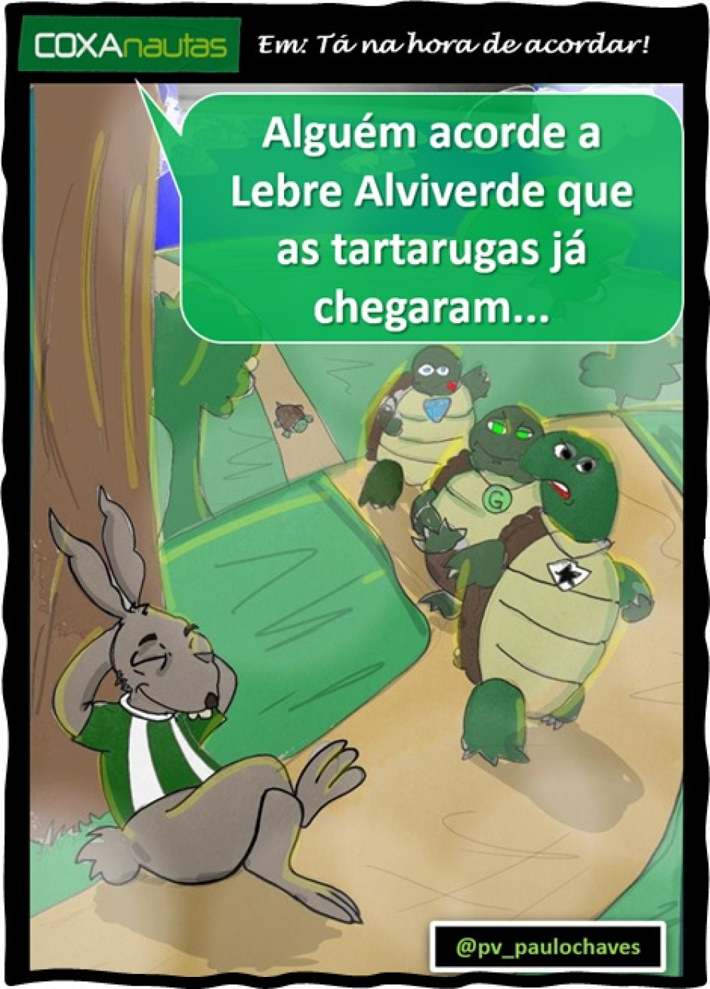 Tá na hora de acordar