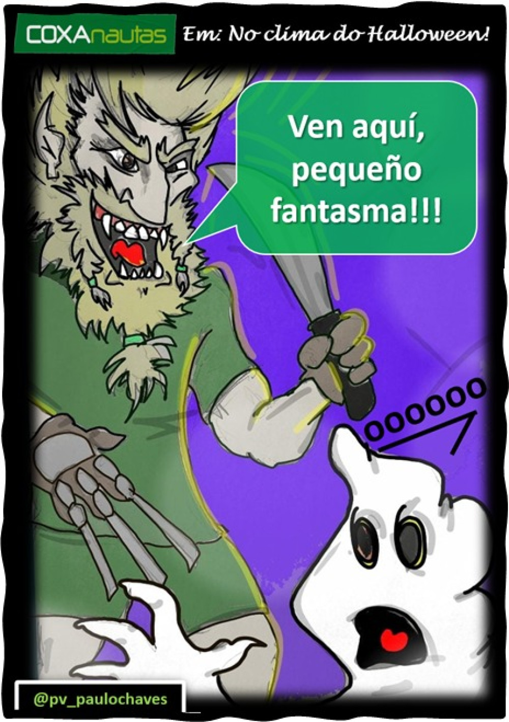 No Clima de Halloween