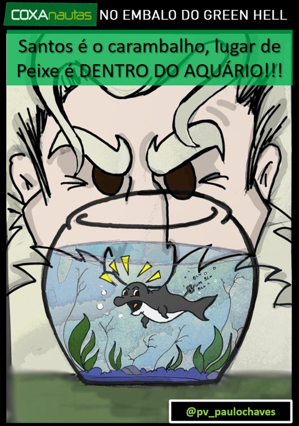 Lugar de Peixe é Dentro de um Aquário