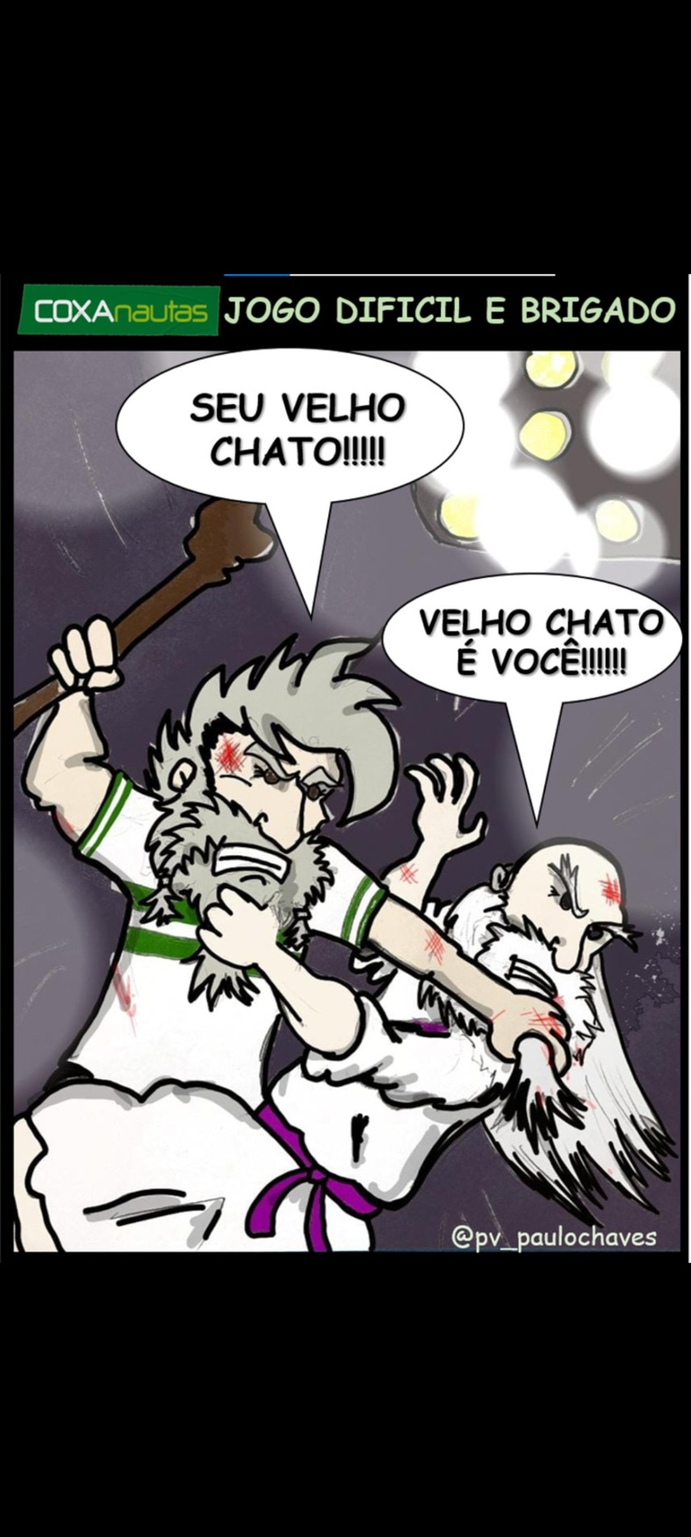 Jogo difícil e brigado