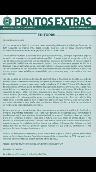 A situação financeira é complicada