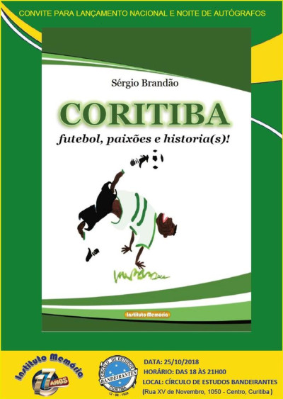 Lançamento do Livro Coritiba: suas paixões e historia(s)