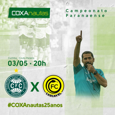 Pela liderança, Coritiba recebe o FC Cascavel