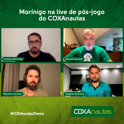 Morínigo participou de live do COXAnautas