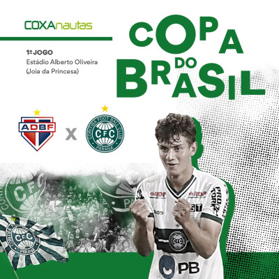 Bahia de Feira é o adversário do Coritiba na estreia da Copa do Brasil