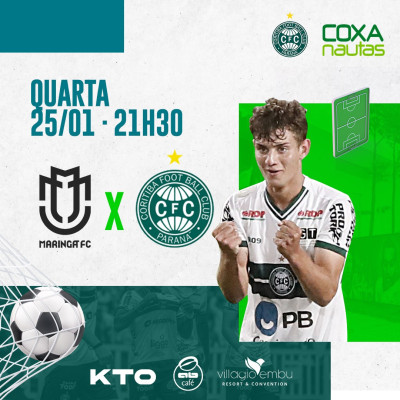 Coritiba enfrenta o Maringá em primeiro desafio em 2023