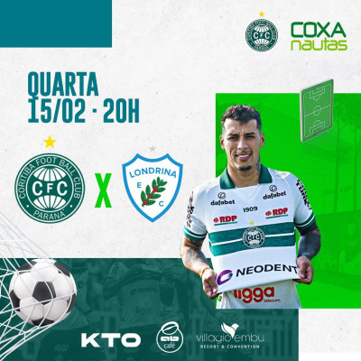 Coxa recebe o Londrina buscando reencontrar o caminho das vitórias