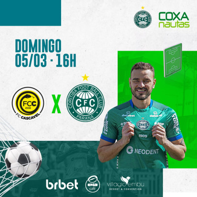 Coritiba enfrenta FC Cascavel pela partida de ida das quartas