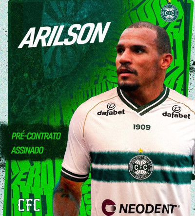 Volante Arilson é anunciado pelo Coritiba
