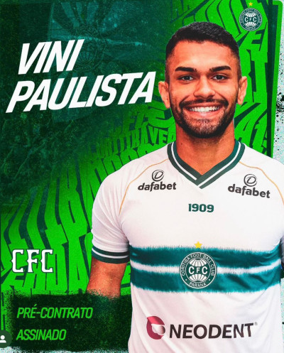 Vini Paulista é anunciado pelo Coritiba