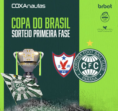 Coritiba pega o Águia de Marabá na Copa do Brasil.