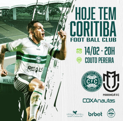 Coritiba enfrenta o Maringá para seguir em busca da liderança