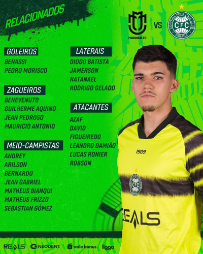 Bruno Melo desfalca o Coritiba em Maringá