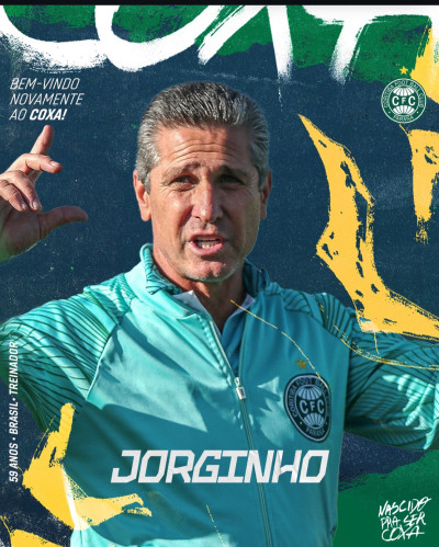 Coritiba anuncia a chegada de Jorginho