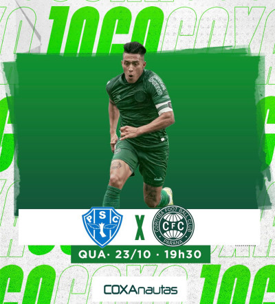 Coritiba encara o Paysandu em Belém com obrigação de vencer para seguir vivo na Série B