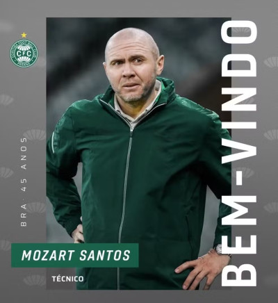 Mozart é o novo técnico do Coritiba para 2025
