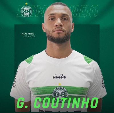 Coritiba anuncia a contratação do atacante Gustavo Coutinho