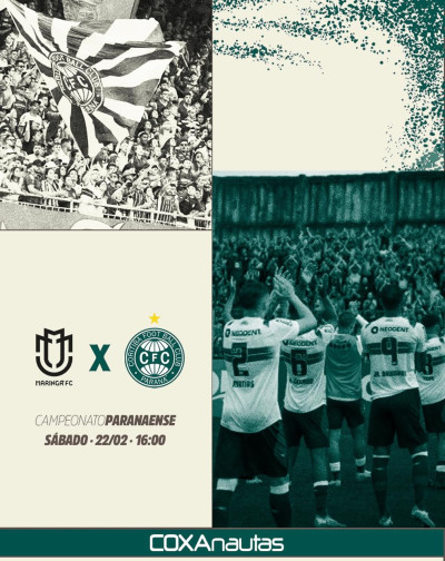 Coritiba encara o Maringá no primeiro duelo das quartas de final do Paranaense